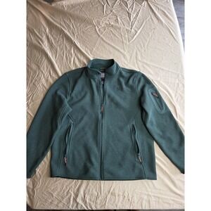 Men's Alaskan Hand Gear Full-Zip Fleece Sweater Green XL Trading Co